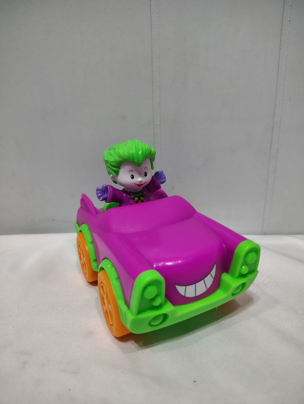 Fisher Price Little People DC Comics Joker Toy Figure And Car